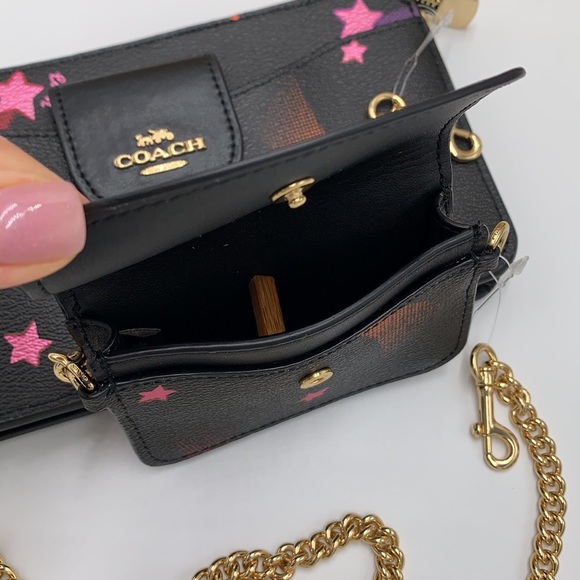 Poppy Crossbody With Card Case With Disco Star Print - Picture 15 of 16